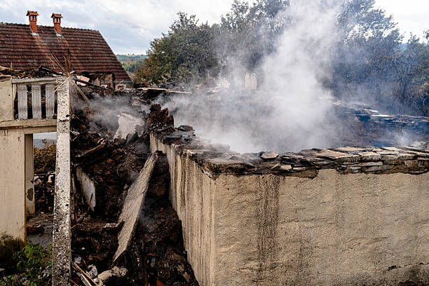 Professional Fire Damage Removal technician working in Montgomery Village, MD